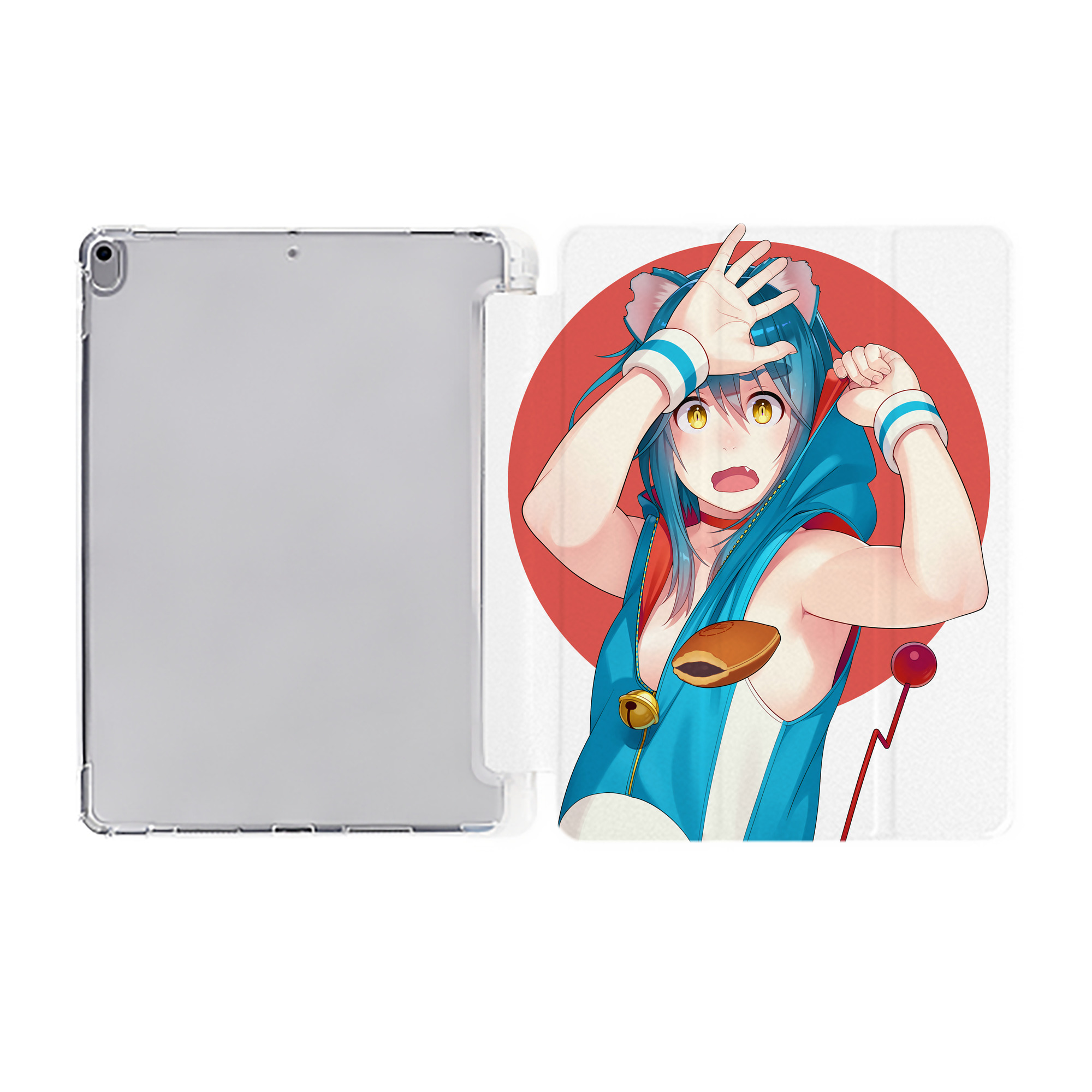 （画像用） ドラえもん Doraemon IPad ケース ペン収納付き 三つ折りスタンド PUレザー×シリコン 対応機種9.5/10.5/10.9インチ